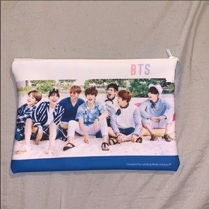 BTS Pouch, 2 keychains and pin